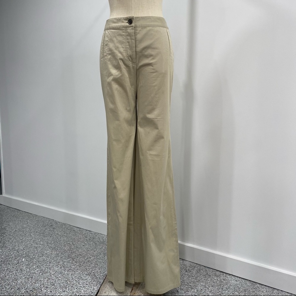 Adam Lippes Lace Up Wide Leg Trouser